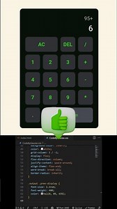 🔥 Responsive Calculator Using HTML, CSS & JS #webdevelopment #coding #htmlcssjs #shorts
