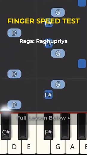 Raghupriya | Finger Speed & Ear Training Challenge 🎹 #Shorts