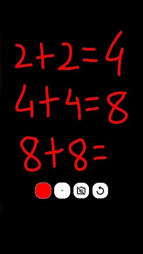 2+2 =4. 4+4=8. 8+8=? #maths