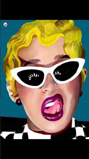 Cardi B iPad Art Illustration #youtubeshorts #digitalart #cardib ‪@cardib‬