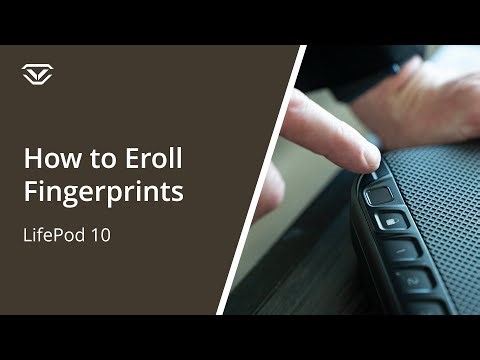 How to enroll fingerprints on the biometric scanner - LifePod 10