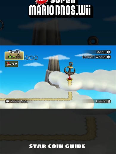 New Super Mario Bros Wii. Star Coins Guide World 6-airship #mario #guidemario #newsupermariobroswii #StarCoin #MarioTips #ฟีดดดシ