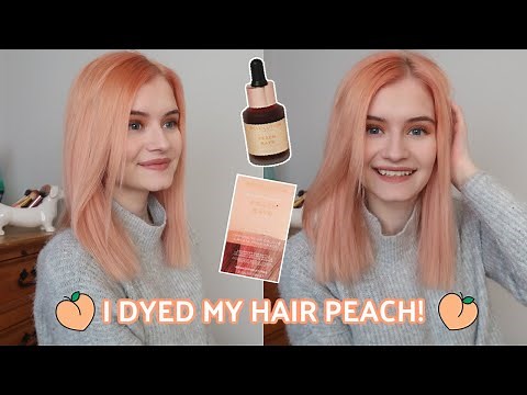 I DYED MY HAIR PEACH! REVOLUTION RAINBOW DROPS - PEACH RAYS