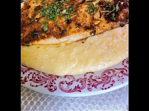 Cajun Fish & Savory Cheese Grits Recipe