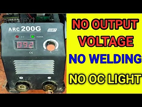 How to solve no output voltage in igbt welding machine|| No welding in inverter welding machine.