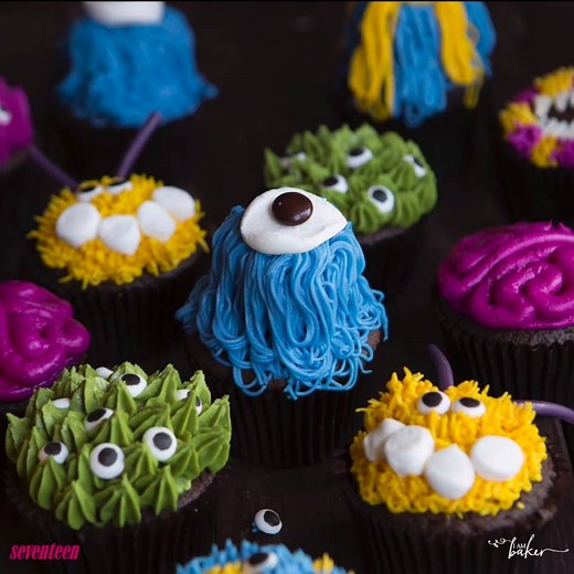 142K views · 2.4K reactions | These ~spooky~ monster cupcakes are the cutest Halloween treats you've ever seen. Get more recipes like this from I am baker. | Seventeen | Facebook