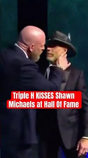 Triple H Kisses Shawn Michaels at WWE Hall of Fame 2025!