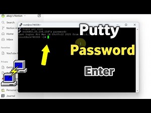 How to enter password in putty terminal | password not entering in putty