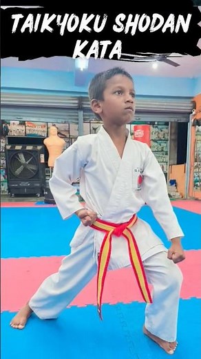 Taikyoku Shodan 1st kata !! shotokan 1st kata !! #taikyokushodan #karate #karatetraining #ytshorts