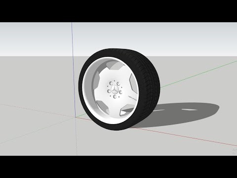 How to Make Car Wheel in Sketchup
