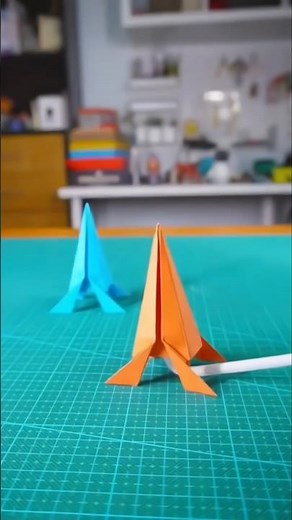Origami Rocket Launcher using Straw🚀(TUTORIAL)