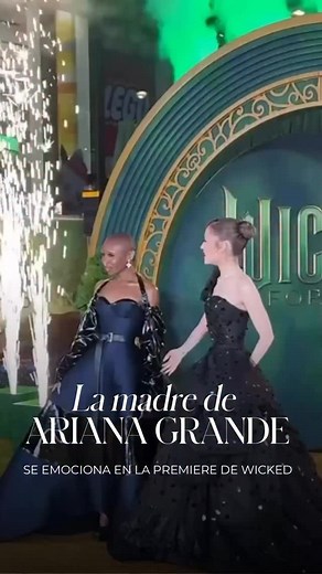 22K views · 1.3K reactions | En la premiere de Wicked, la madre de Ariana Grande, Joan Grande, no oculta la emoción al ver a su hija volver a interpretar a Glinda, un papel en el que lleva años trabajando. | Mujerhoy | Facebook