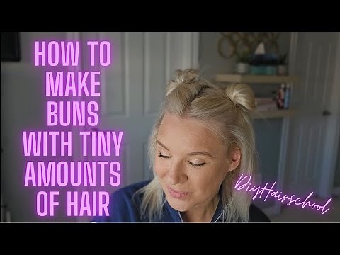 How To Make Tiny Buns in Thin Hair