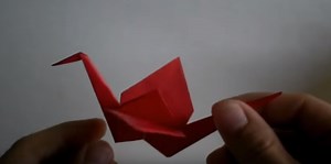 How to make Origami Crane video tutorial
