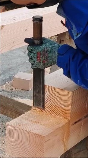How To Notch a 6x8 Timber Beam