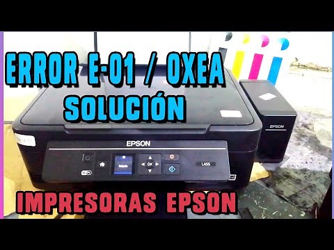 Impresora Epson L455 Error E-01 o 0xEA 🔥Solucion🔥Sirve en otros Modelos Epson I Atasco Papel