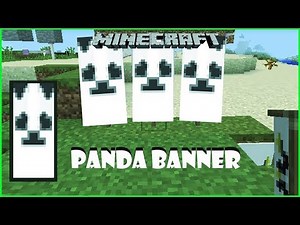 How To make a Panda Banner in Minecraft 🐼*Easy Tutorial*🐼