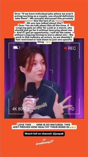 LOVE THIS👏🏻👏🏻 ORM IS SO MATURED. THIS JUST PROVED HOW HEALTHY THEIR BOND IS🥹🤧😭#lingorm