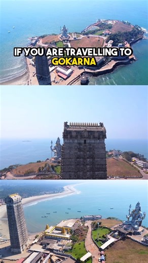 ✨Must visit temple near Gokarna ✨ Murdeshwar is a town in Uttara Kannada district in the state of Karnataka, India, It is famous for the world’s second tallest Shiva statue, the town lies on the coast of the Arabian Sea and is also famous for the Murudeshwara Temple. . The Murudeshwar temple darshan booking is free and you can visit on any day between 06:00 am to 12 noon and 03:00 pm to 08:15 pm. Do follow @pairedpassportz for more travel videos 📍Murdeshwara, Uttar Karnataka - A Quaint Town 🕉️
