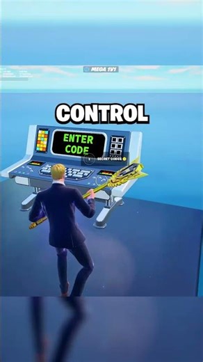 AIMBOT Code in Mega 1v1 👍❤️ #fortnite #fortniteclips