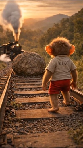 Hero KIKO 🐒 Stops a Train! 🚂 | Kiko Beet #shortvideo #cute #emotionalstory #kidsstory #cartoon