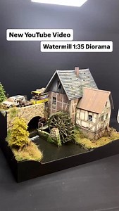 Ultra Realistic Watermill 1:35 Diorama 😍 Test my YouTube Channel and enjoy watching this new Video.😎💪🏻 ➖➖➖ 🪴🚚 Watermill Kit available on 🛒www.diorama-world.com 🛒 ➖➖➖ #modellbau #modelmaking #diorama #scalemodel #scalemodels #painting #3dprint #3dprinting | Laser Creation-World