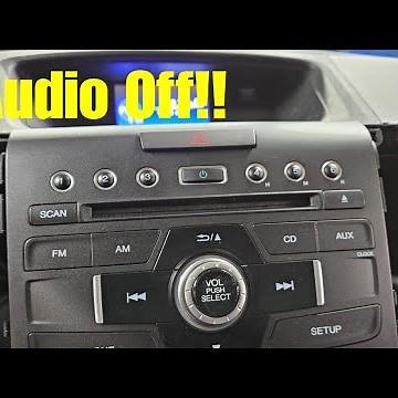 Honda CRV Audio Off Fix!! 2012 CRV (Read Description)