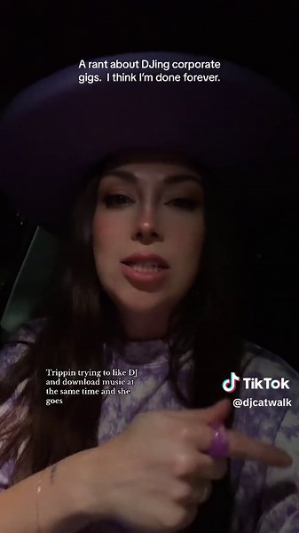 Excuse me while i rant… corporate gigs pay the best but DAMN they smash your artist soul into the ground and light it on fire. Ughhhhhh #dj #djtok #djs #professionaldj #djbusiness #djcatwalk #djlife