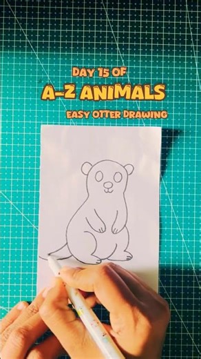 🦦 Animal Drawing! How to Draw Otter Drawing & Coloring Otter Easy Otter Drawing step by step