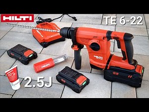 Brutal hammer drill Hilti TE 6- 22 with detachable SDS plus and impact energy 2.5J