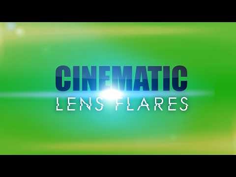 Lens Flare Green Screen (4K + Black Screen Version)