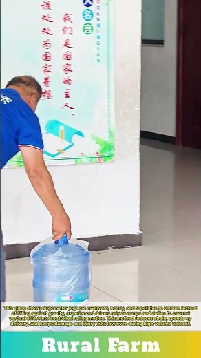 SIMPLE RAMP & DOLLY Make Heavy Lifting Look Easy: DRIVER TIPS Efficiently Unloading Large Water Jugs