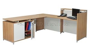 [Hot Item] Cheap Price Wooden L Shape Doctor Office Table with File Cabinet (SZ-OD274)