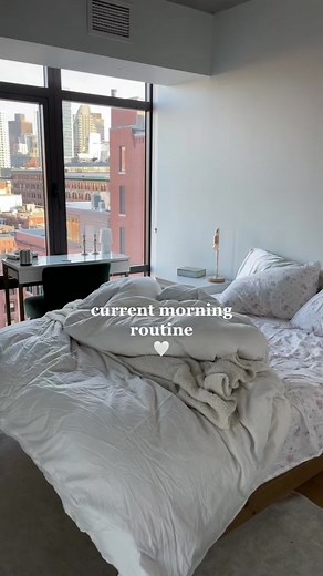 Current morning routine - why does my voice sound so crazy ? Ugh #morningroutine #boston