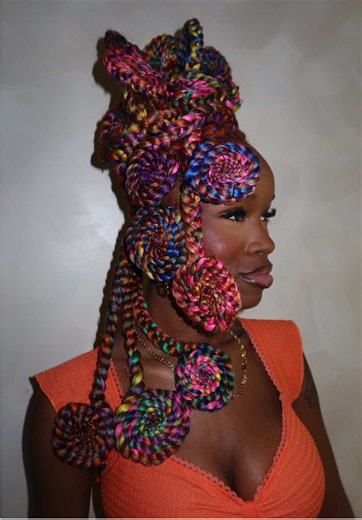 Most Creative Hairstyle Entry — Support My Kaleidoscope Win