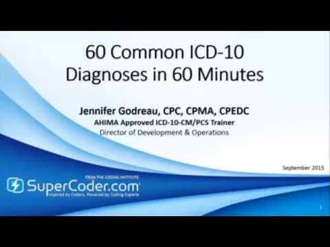 60 Common ICD-10 Diagnoses in 60 Minutes