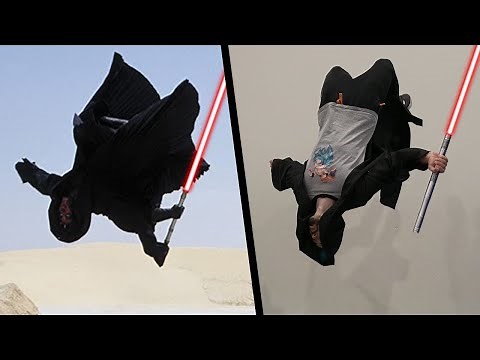 Stunts From Star Wars In Real Life (Lightsaber Parkour)
