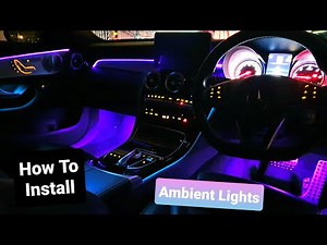 Mercedes Benz C Class W205 | RGB LED Car Interior Lights | Ambient Lights Install How To
