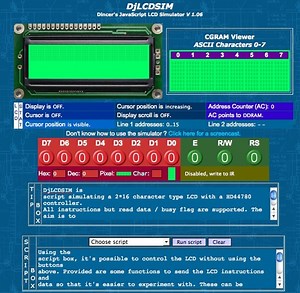 LCD Simulator in JavaScipt!