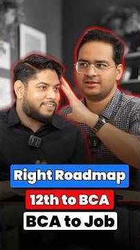 💥Best Roadmap: 12th to Tech Career After BCA! Career After BCA & Jobs! #shorts #BCA #BCAcourse #BCA