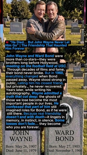 💔 “He Died… But John Wayne Never Let Him Go” | The Friendship That Haunted Him Forever #shorts