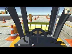 フォークリフト免許（フォークリフト運転技能講習）でのイメージトレーニング用シミュレータ