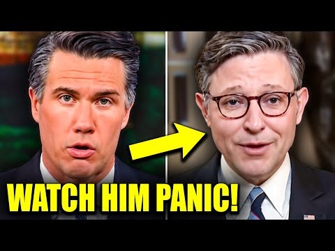 Mike Johnson SWEATS BULLETS When Host Won’t Drop The Question