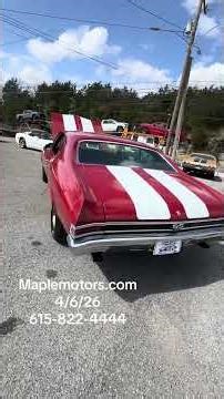1968 Chevrolet Chevelle SS TEST DRIVE $37,900 Maplemotors.com # 3150 #supersport #chevelle #1968