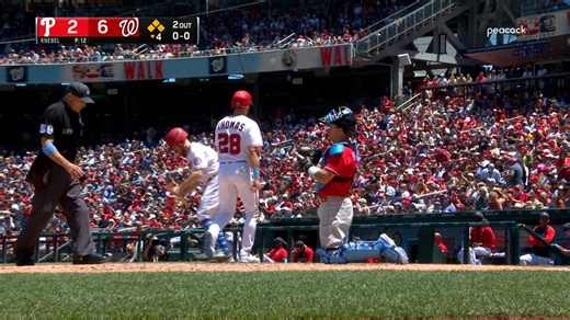 Nelson Cruz walks in a run