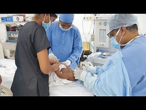 Crying Baby gets a Deep Sleep Anesthesia for Surgery