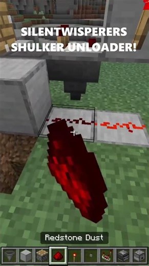 ‪@silentwisperer‬'s BEST Shulker Unloader 🔥🔥 #minecraft #gaming #redstone #tutorial #youtubeshorts