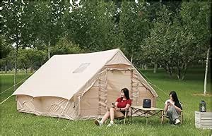 Amazon.com : EDNRSOG Inflatable Camping Tent with Pump, 13x9.8 ft., Waterproof, PE Tarpaulin, No Assembly Required, Mesh Doors & Windows, Spacious 4-8 Person Cabin Tent : Sports & Outdoors