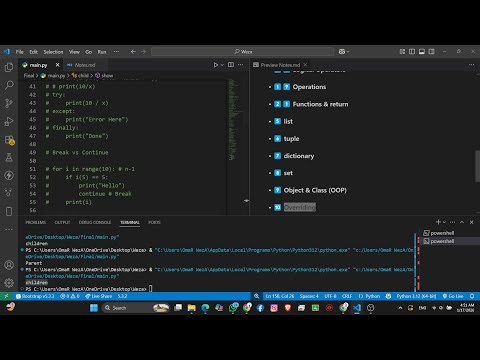 Python Final Revision Day 1 | Python | BATU | First Year | Information Technology Program