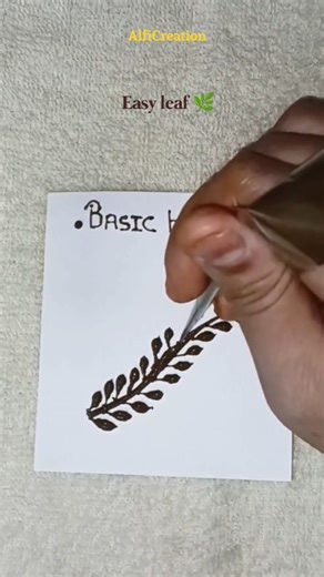 #4Learn To Make Leaf For Beginners || LeafMehndi easy trick || 2025 #mehndi